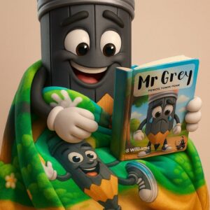 Mr Grey Christmas Pack, Book, Bag, and Woolly Blanket