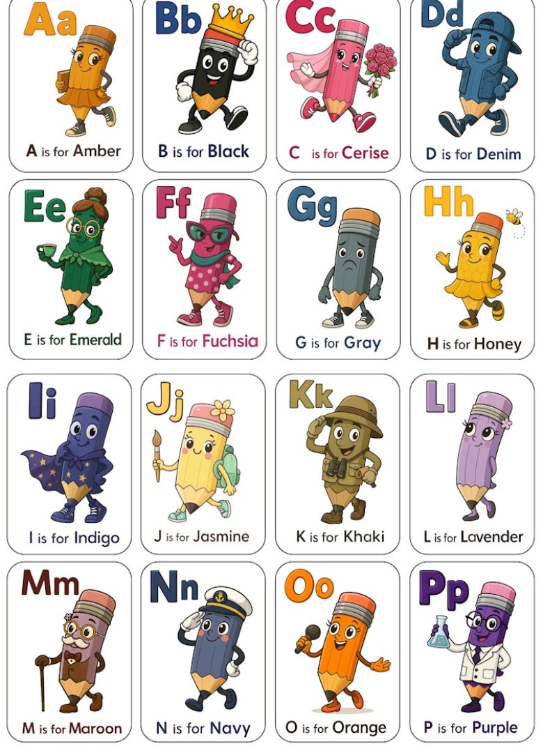 PencilTown Flash Cards